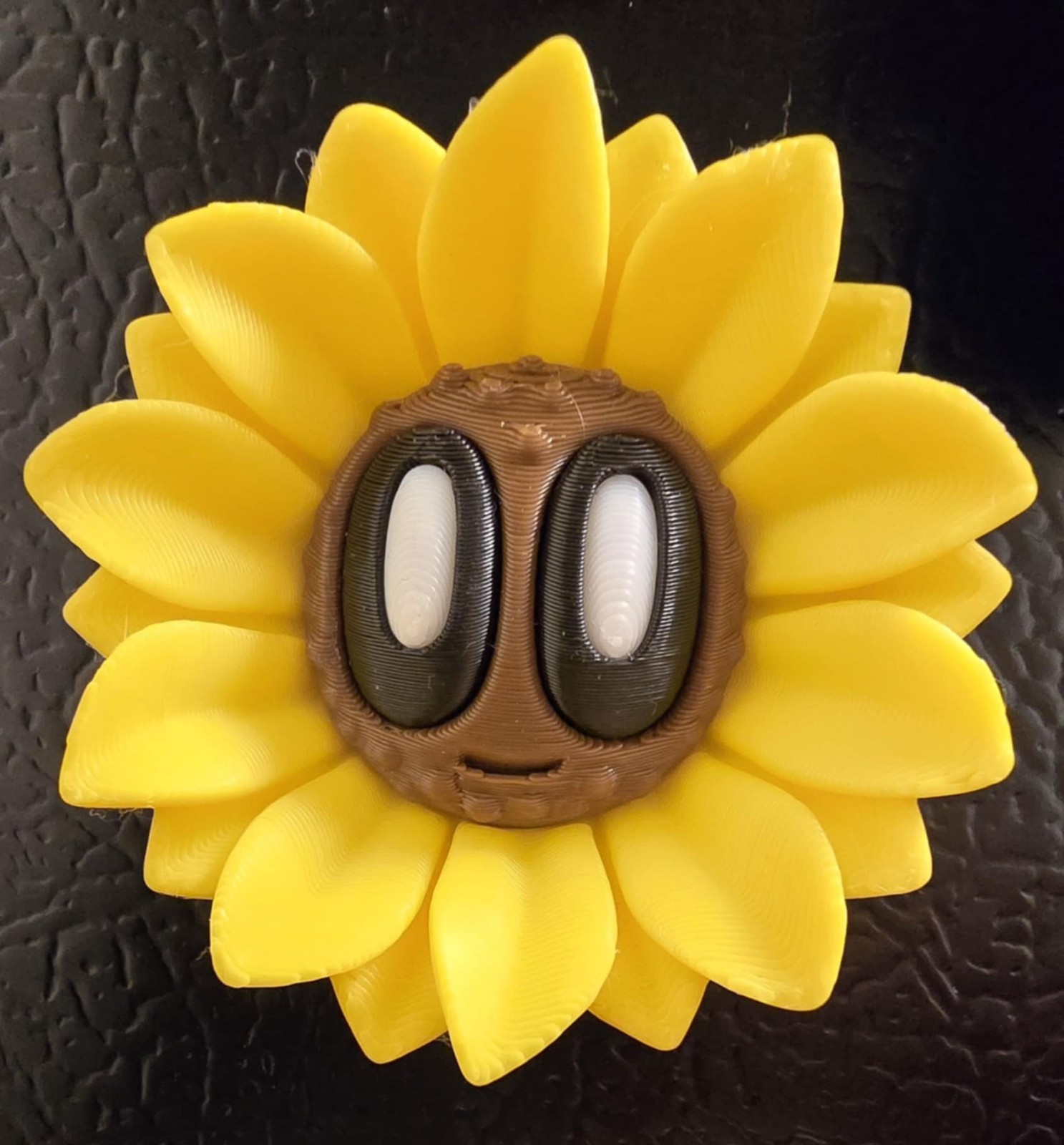 3D Printed Blob Flower Magnets, 5 Piece Set, Heavy Duty Magnet, Multicolor
