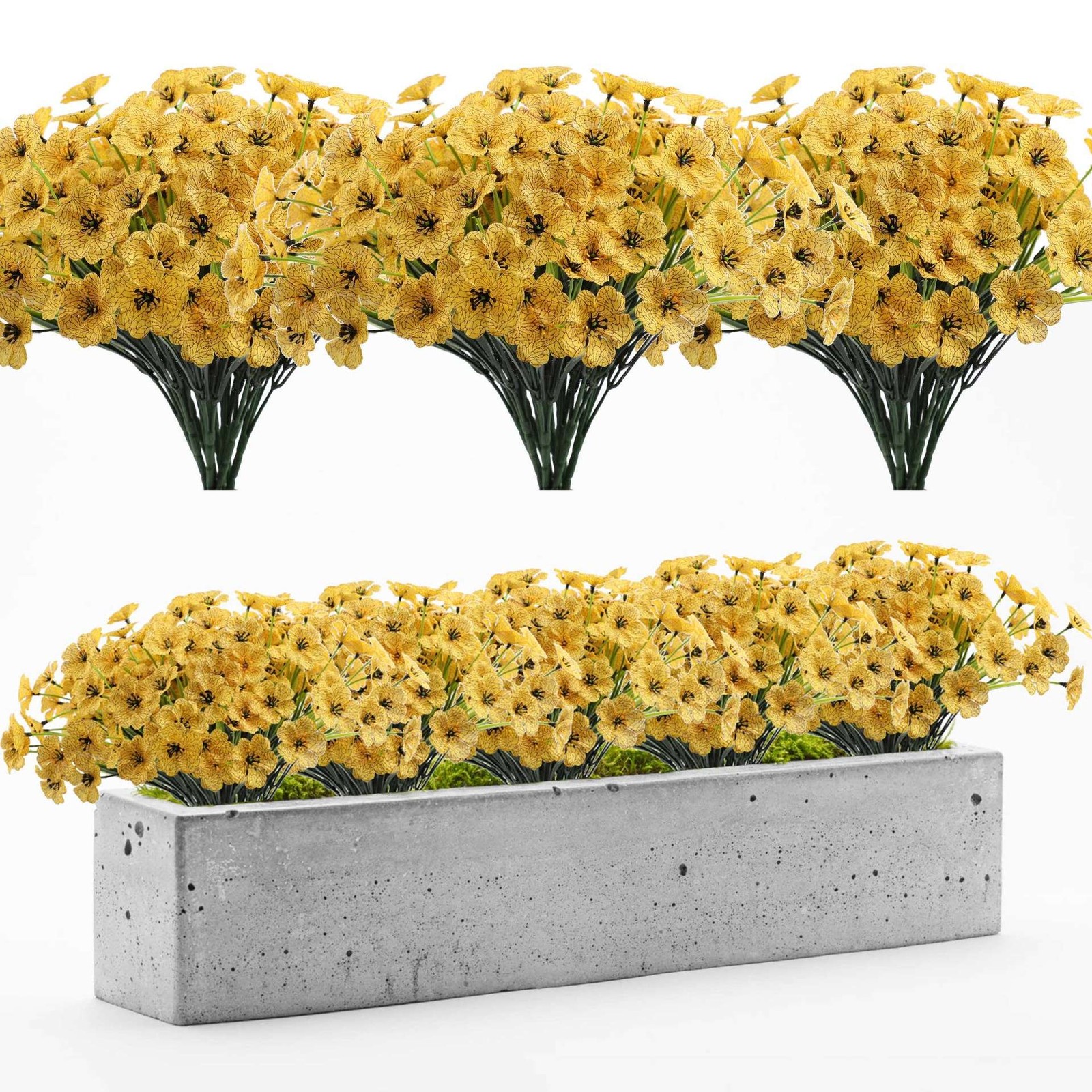 2-8 BundlesArtificial Flowers Fake Plants Decor Vine Hanging Outdoor Home Garden