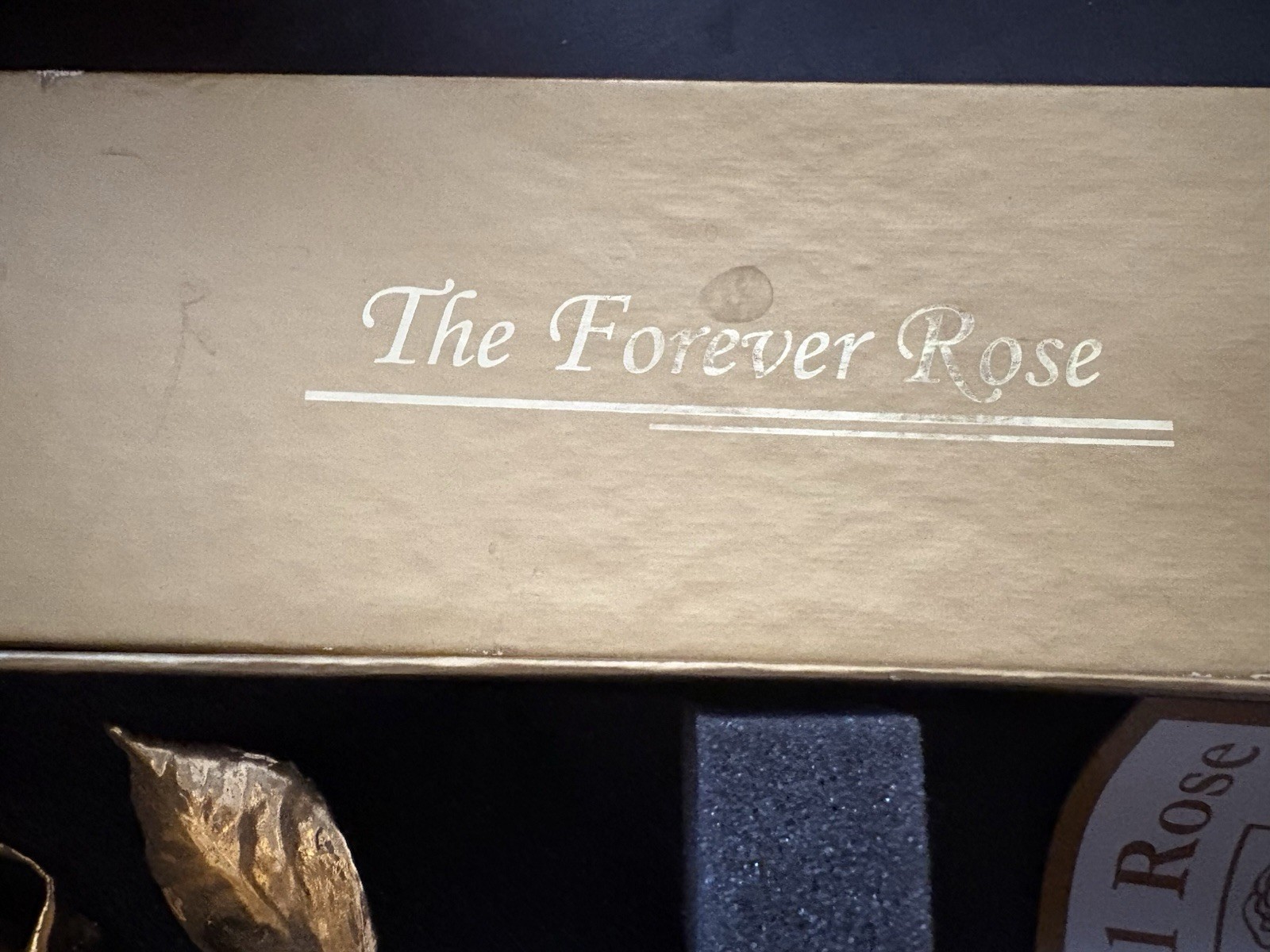 REAL 24K GOLD ROSE, Genuine One Of A Kind Rose Hand Dipped In 24K Gold In Box