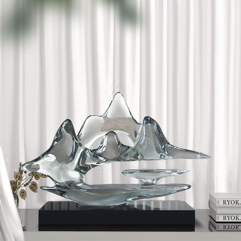Chinese Landscape Decor Modern Rock Sculpture Home Office Gift Housewarming