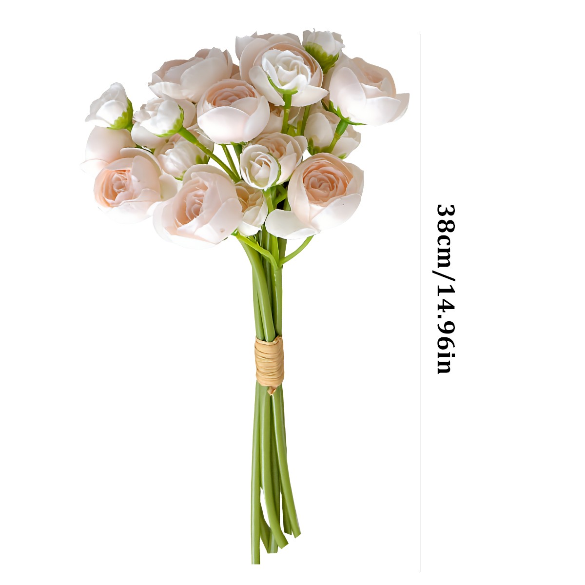 18Pcs Artificial Silk Mini Ranunculus Flowers Wedding Bouquet Filler Home Decor