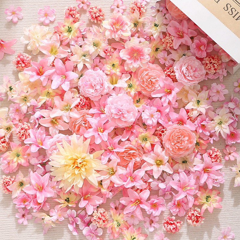 Mix Artificial Flowers Rose Wedding Valentine’s DIY Craft Gifts Home Decor NEW