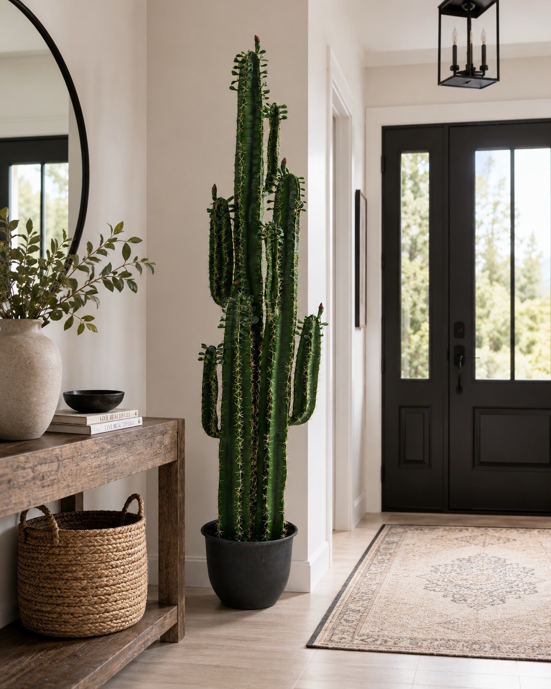 6.5’ Artificial Giant Cactus Plant Realistic Faux Indoor Home Decor