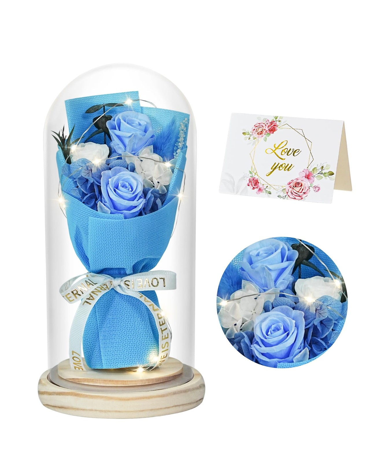 Flowers Gifts for Her Mom Women Preserved Forever Fresh Flowers Bouquet with …