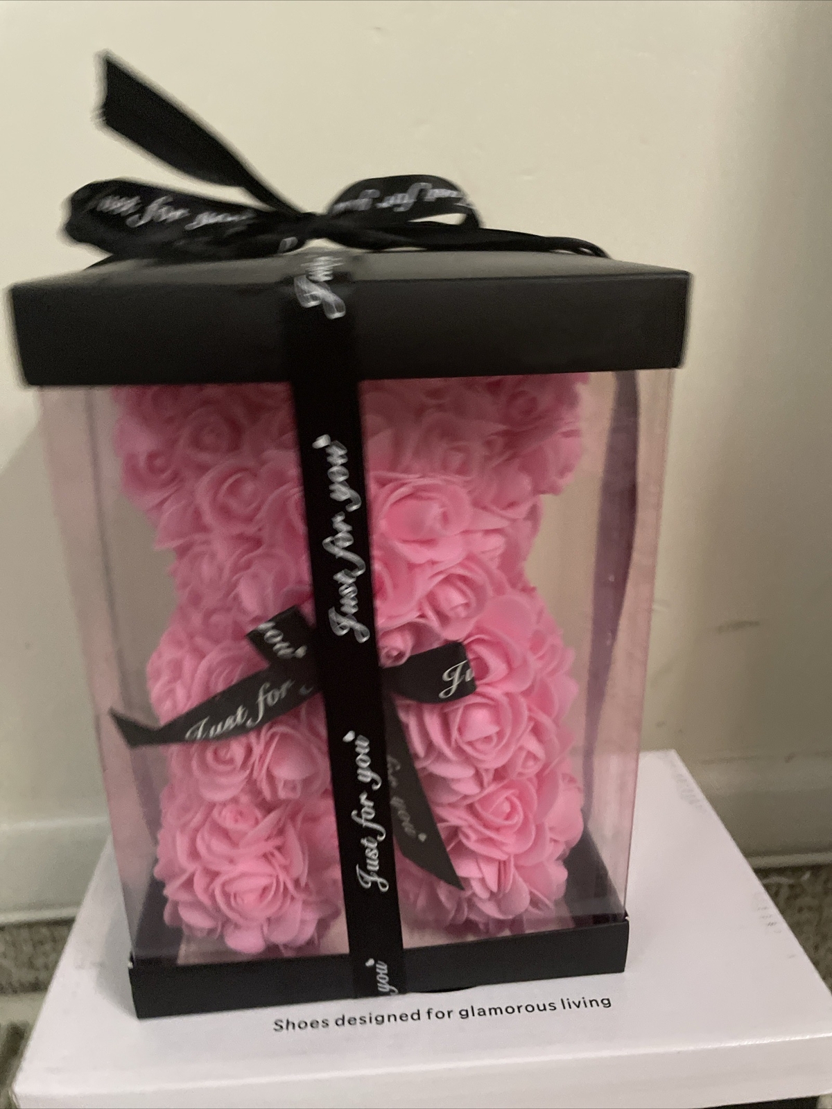 EE Rose Bear Flower Bear with Box Rose Teddy Bear Gifts for Her Mom Mother