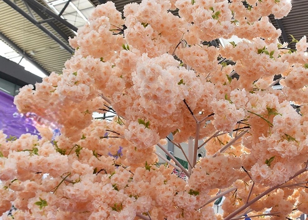 1/2/3pcs Artificial Cherry Blossom Flower For Wedding / Home / Office Decor NEW