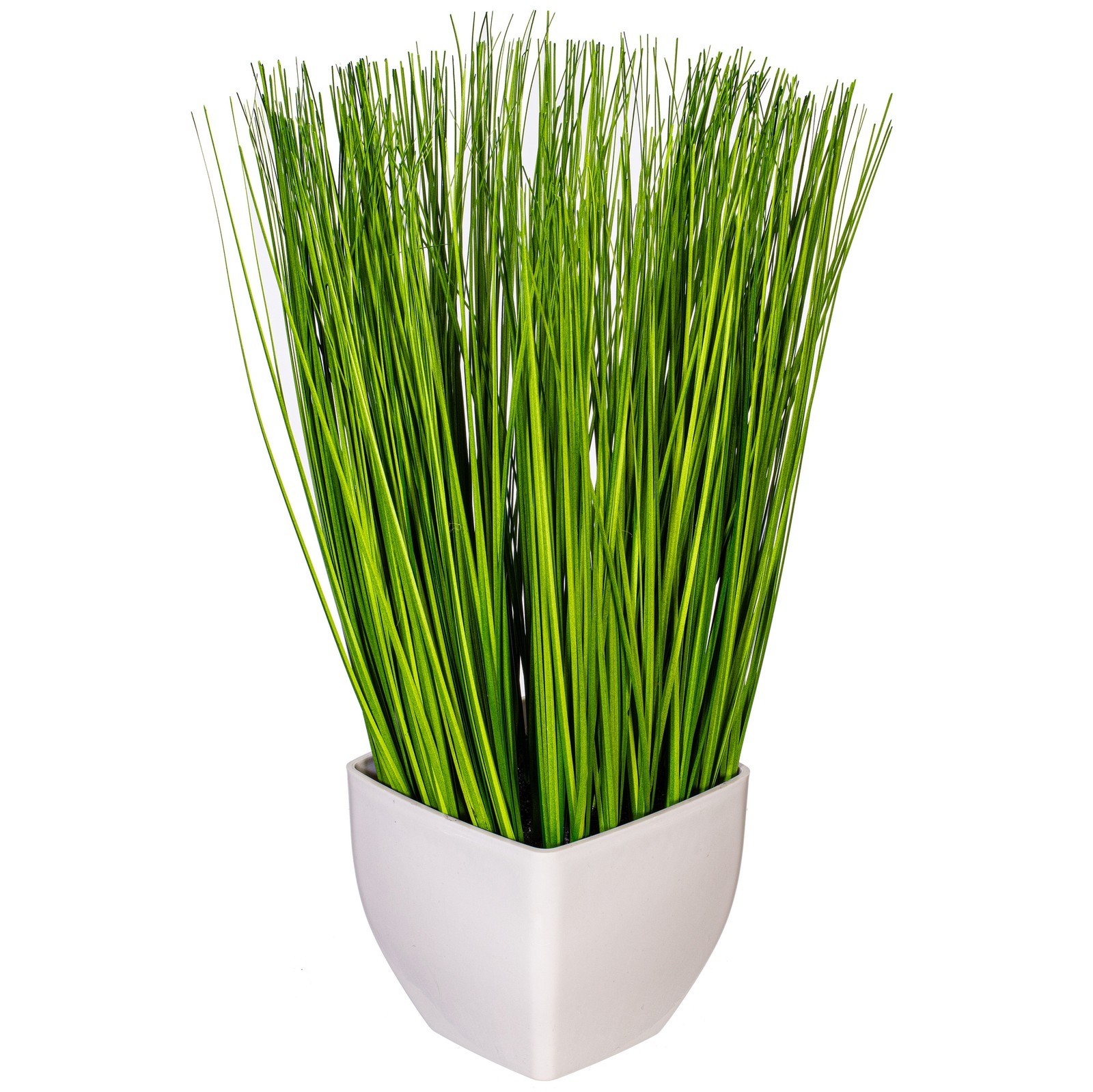 Vickerman 16.5″ Contemporary Plastic Artificial Potted Grass in Green
