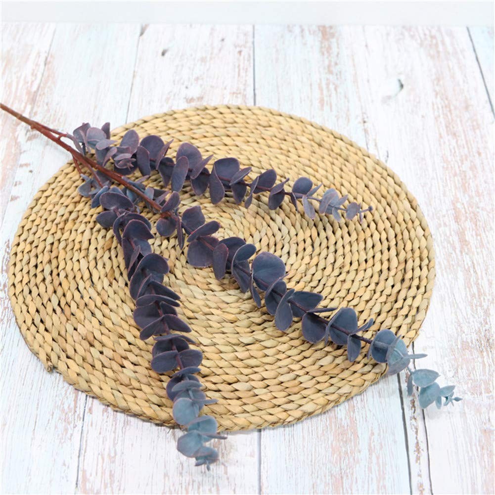 3 Pcs Soft Touch Artificial Eucalyptus Leaves Spray 31.5″ Fake Silver Dollar …