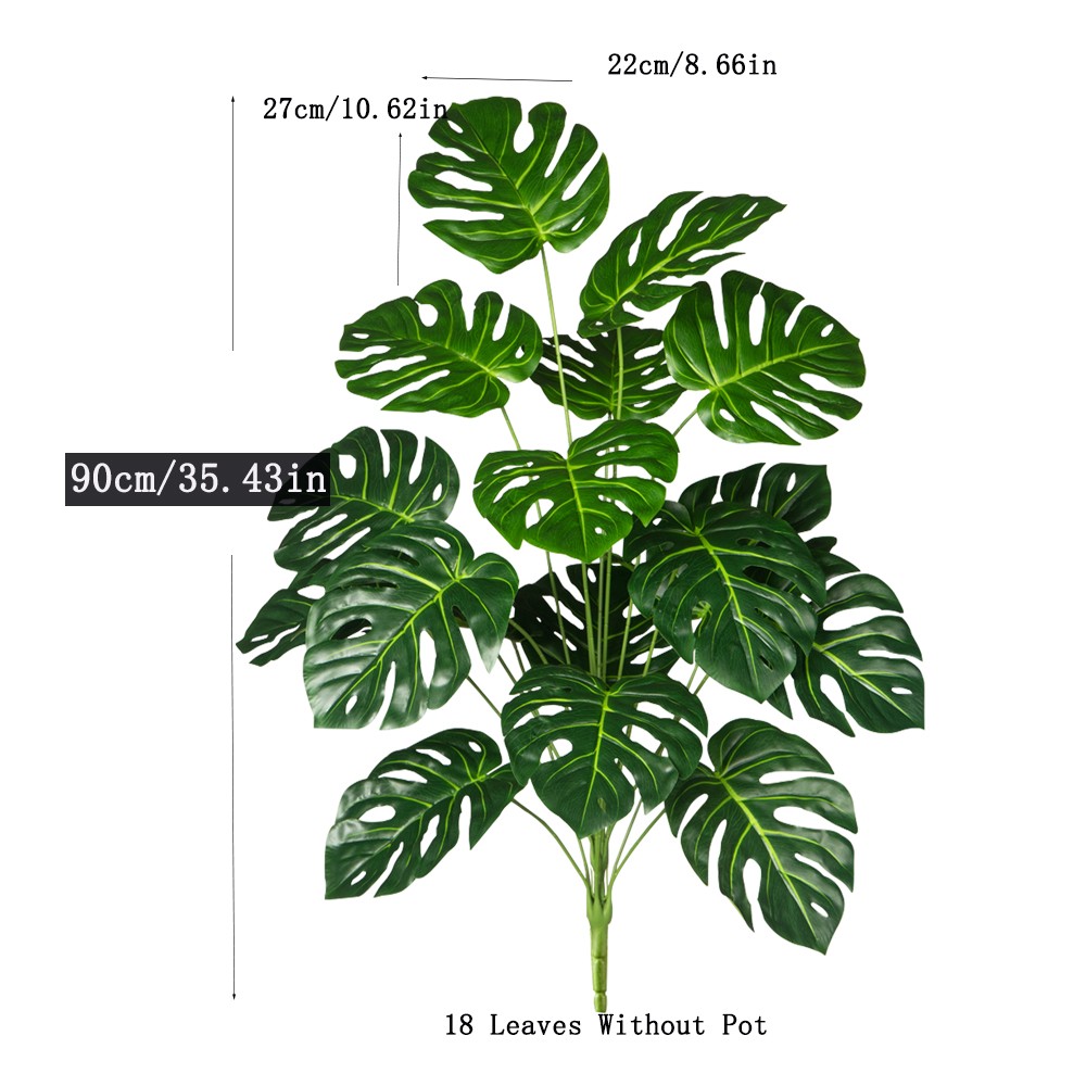 70–100cm Artificial Monstera Tree – Tropical Decor for Home/Office