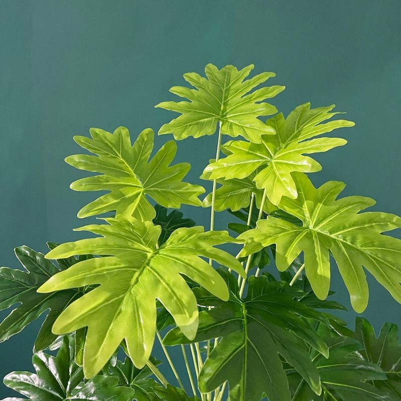 Tropical Large Palm Green Plant Leaves Tree Artificial Monstera Home Decoration
