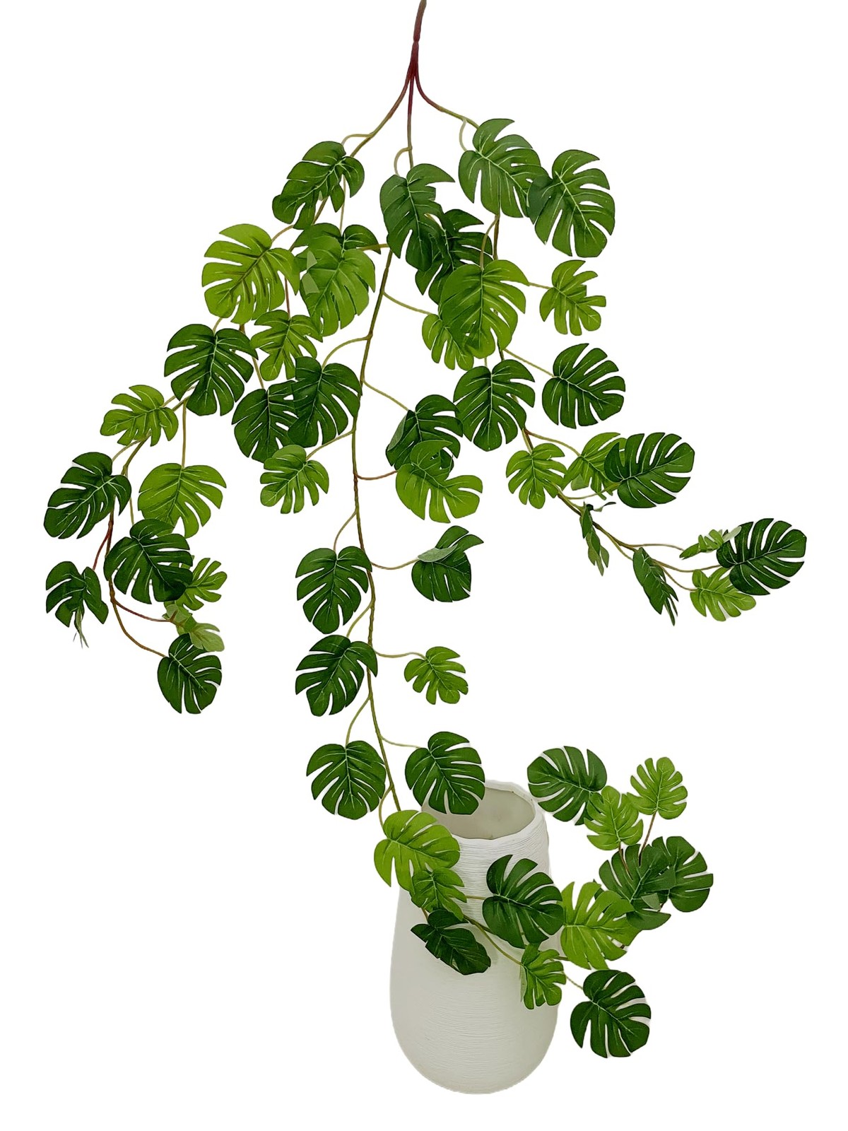 Artificial Rattan Artificial Small Monstera Leaves Artificial Wall Hanging Vi…