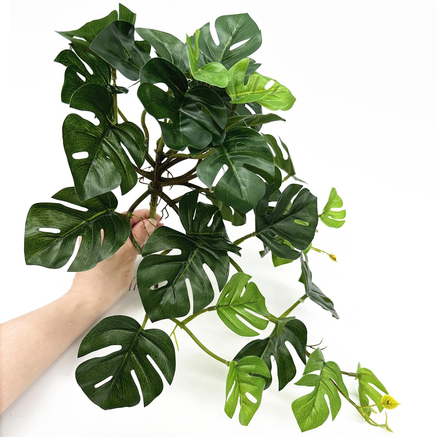 Fake Plants Hanging Small Faux Potted Ivy Vine Artificial Monstera Mini Faux …
