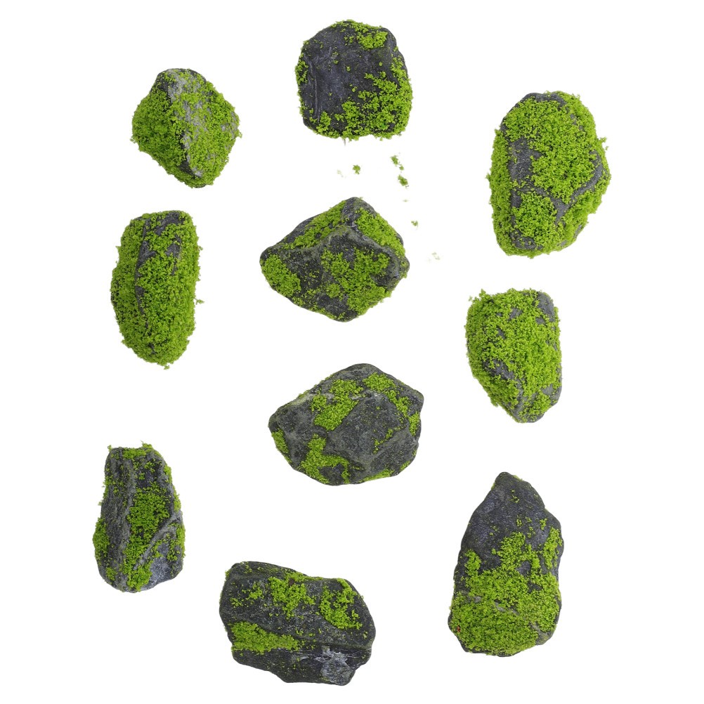 10 Pcs Fish Tank Landscape Ornament Artificial Rocks for Aquarium