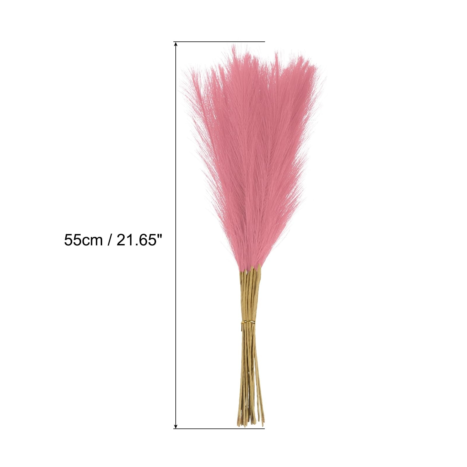 Rose 21 Inch Short Artificial Faux Pampas Grass Decor For Wedding Party 15 PCS