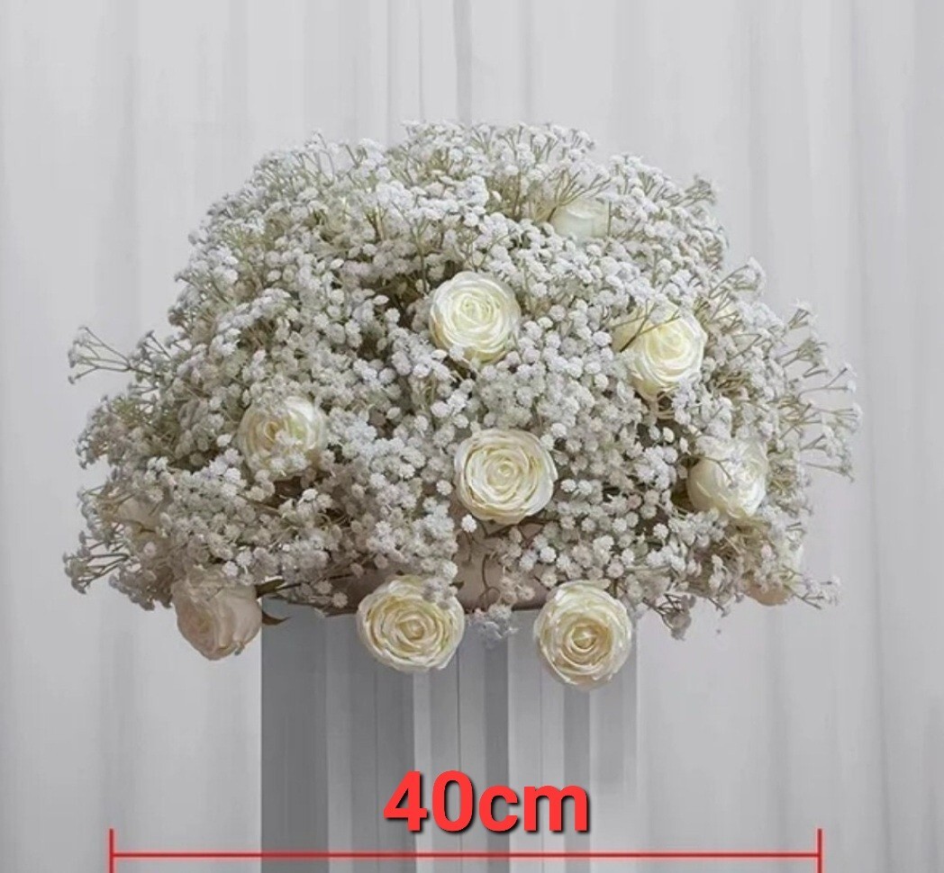 10pc Wedding Flower Ball Baby Breath With roses Flower Wedding Banquet Wedding