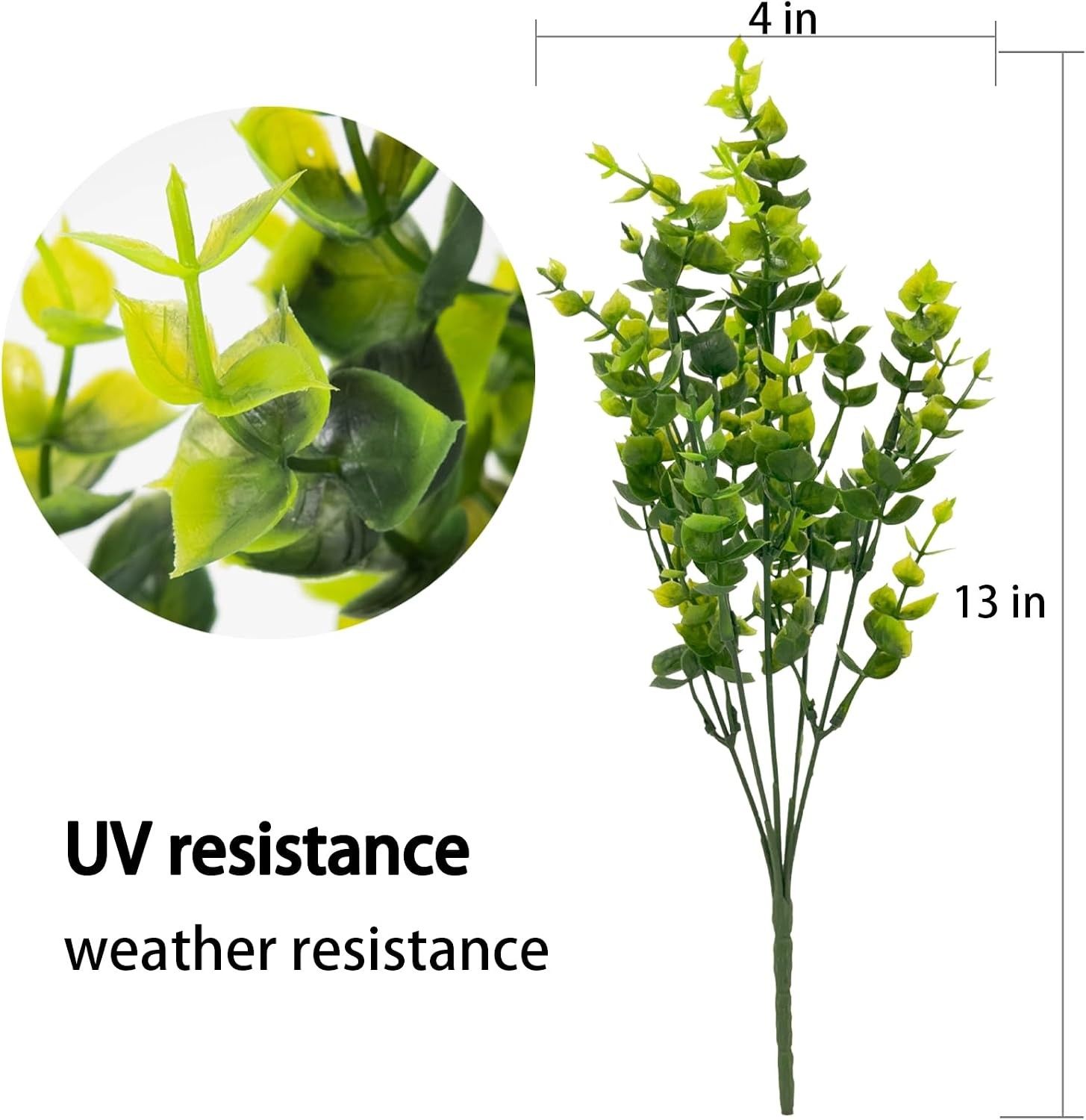 8 Bundles UV Resistant & Non-Fading Artificial Boxwood Shrubs – Fake Greenery