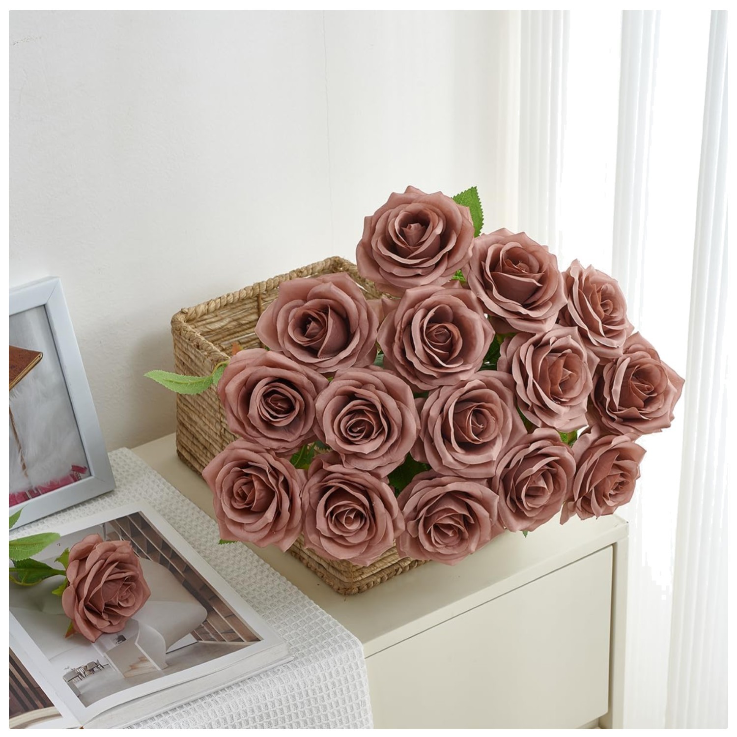 Realistic Silk Roses in Bulk for Home Decor