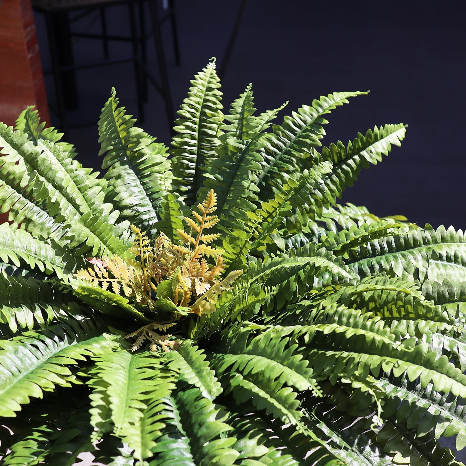 Large Artificial Boston Fern 68″ Fake Ferns Silk Artificial Plants for Outdoo…