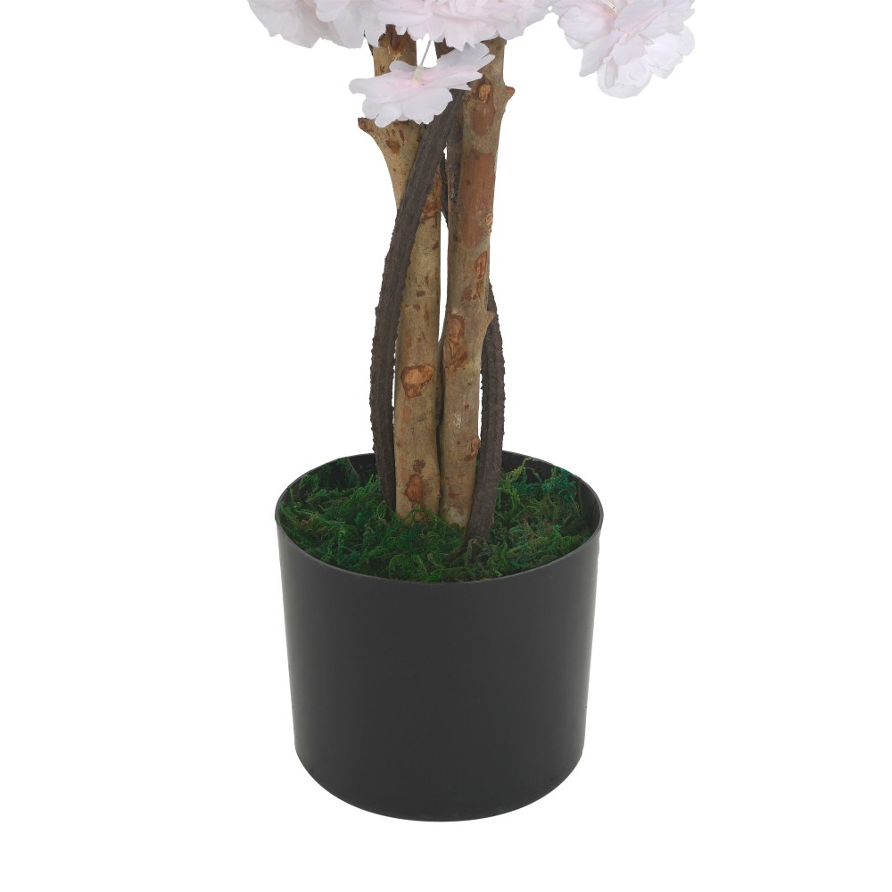 43″ Artificial Cherry Blossom Tree with Black Plastic Pot