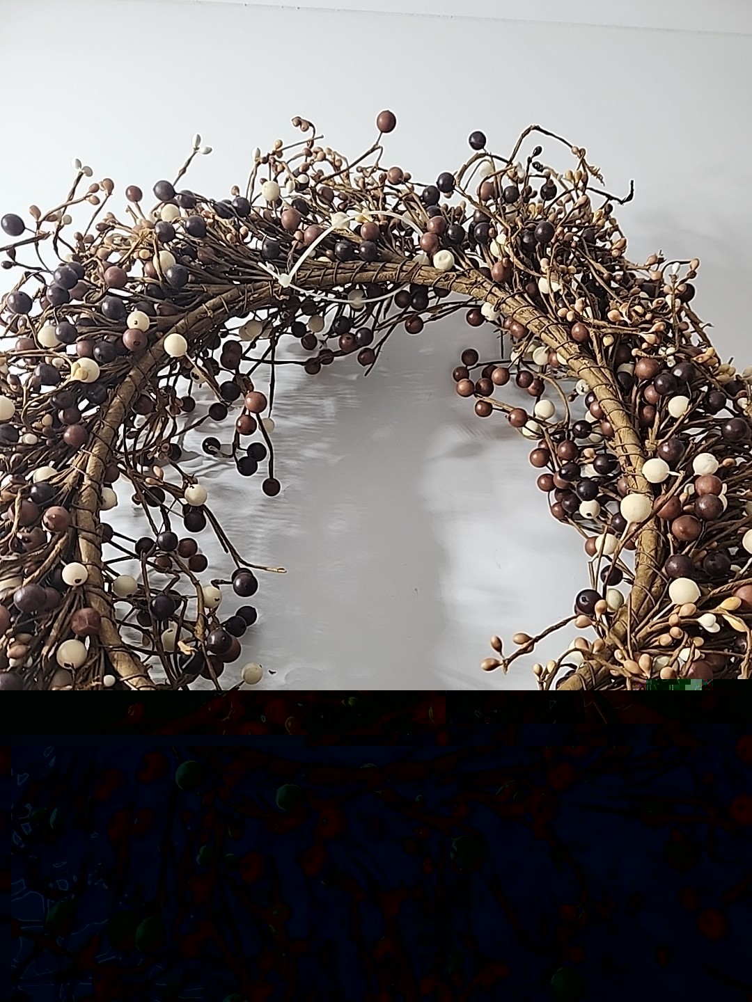 Autumn Wreath Artificial Berries. Fall Decor Indoor Outdoor Accent 20″