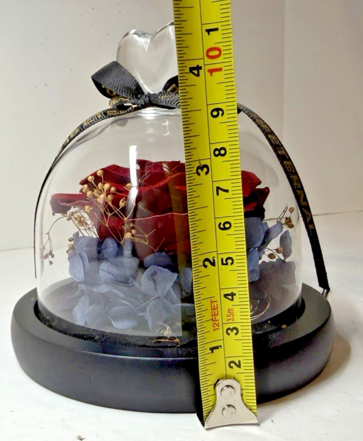 Real Preserved Forever Rose LED Eternal Rose For Your Eternal Love In Glass Dome