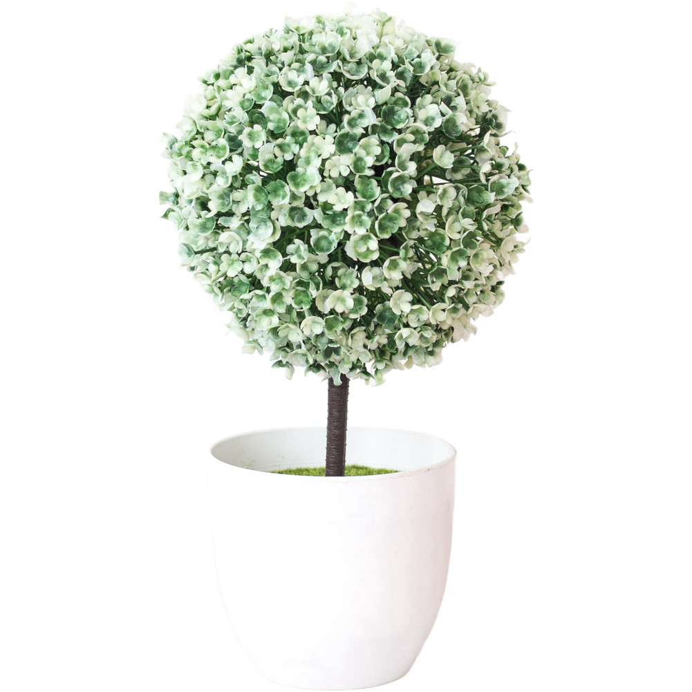 25cm Tall Sakura Snow Ball Plant for For MINIature Round Ball Home Styling