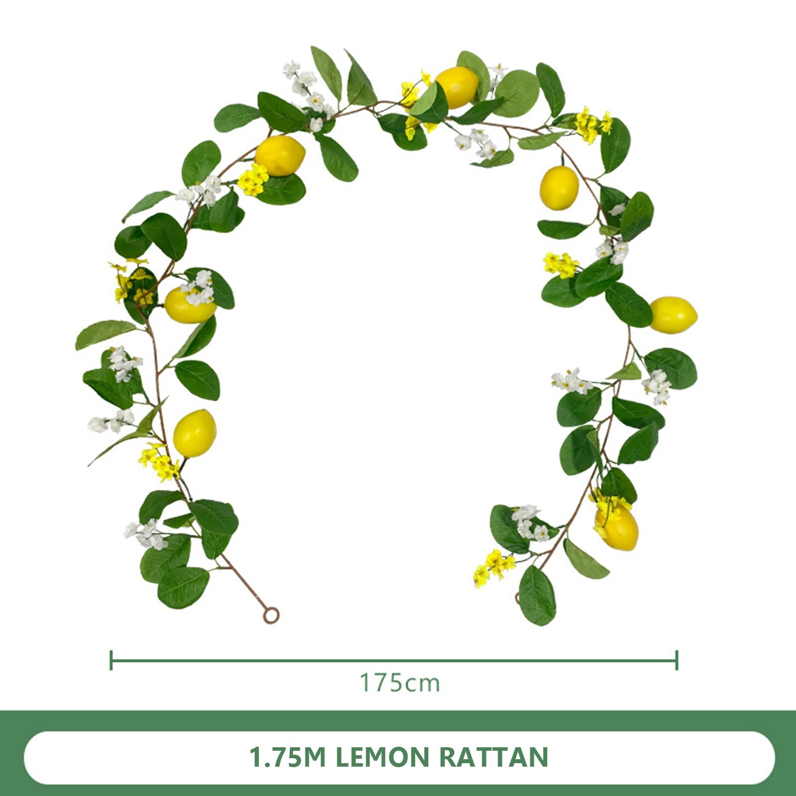 Artificial Lemon Garland Wreath for Front Door Wall Table Party Wedding Decor