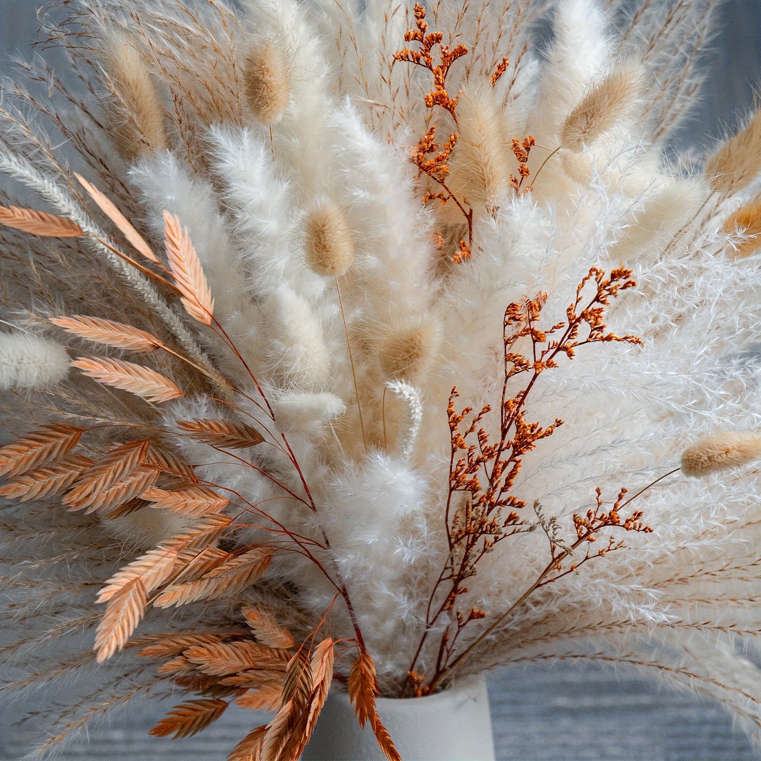 Pampas Grass Natural Dried Flowers Feather Bouquet Bunch Flowers for Home Decor
