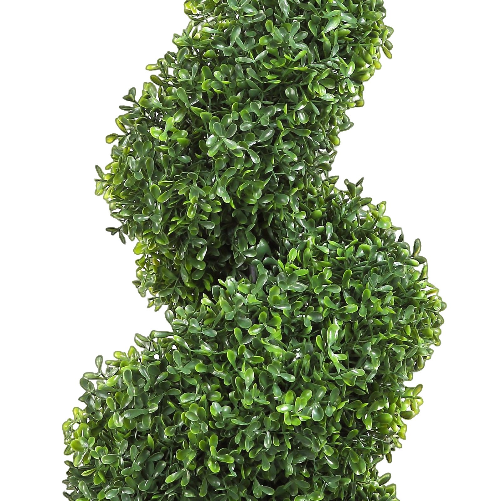 VEVOR 3′ Artificial Boxwood 2 Pack Spiral Topiary Tree UV Home Decor In/Outdoor