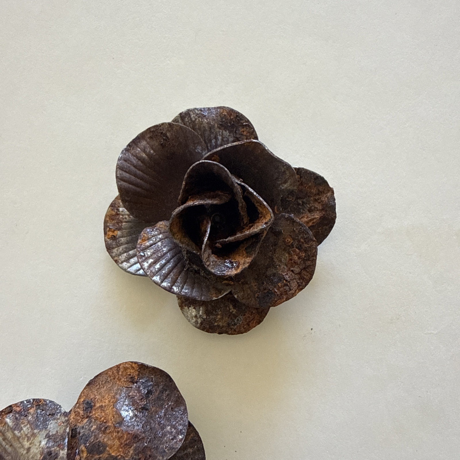 Metal Rose Flowers, handcrafted, bent, Rose Buds, Ornamental Flowers