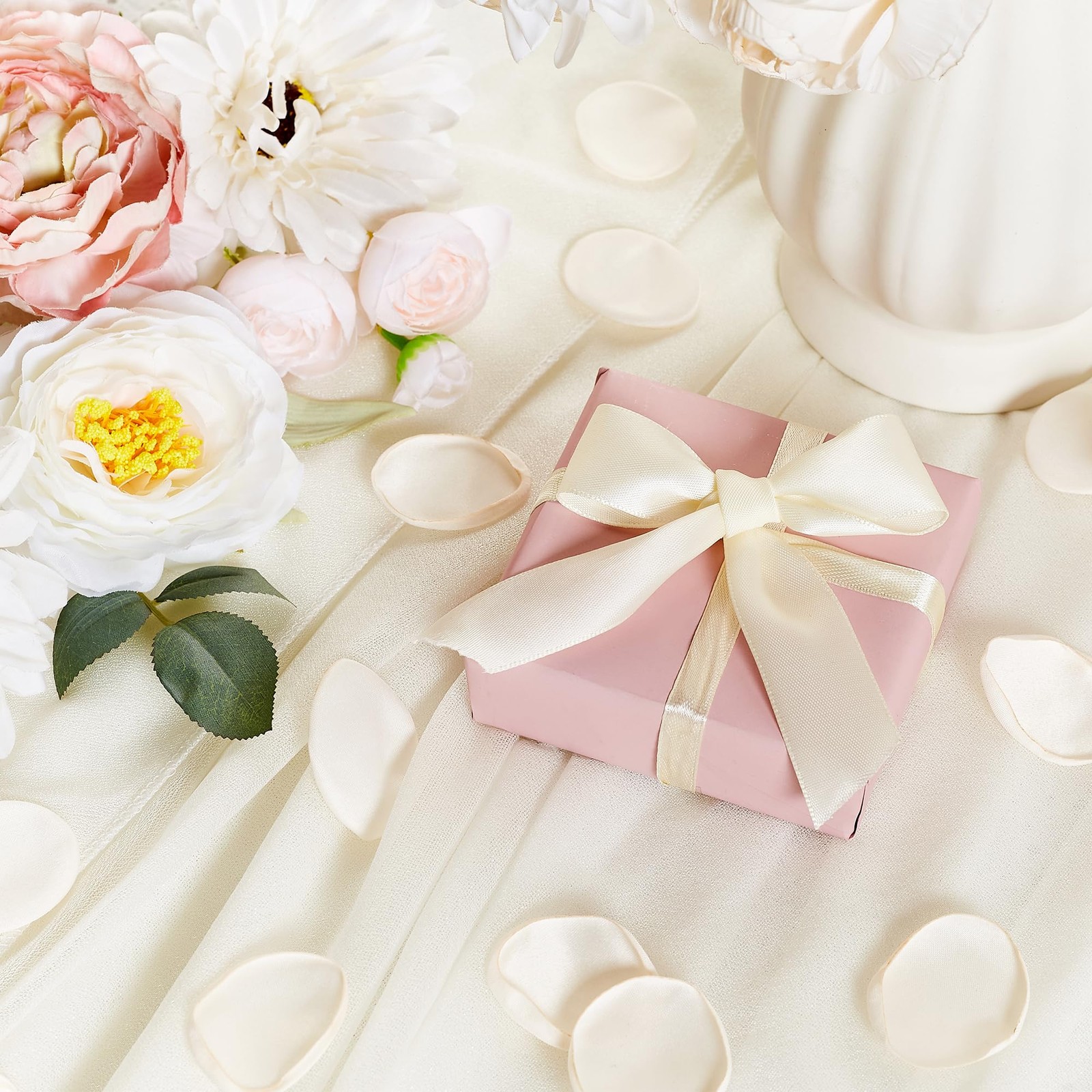 400PCS Artificial Rose Petals Fake Champagne Silk Flower Petals for Romantic …
