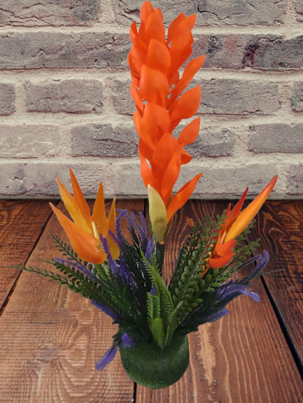 Ginger lily tropical floral arrangement tropical Hawaiian flowers TANGERINE