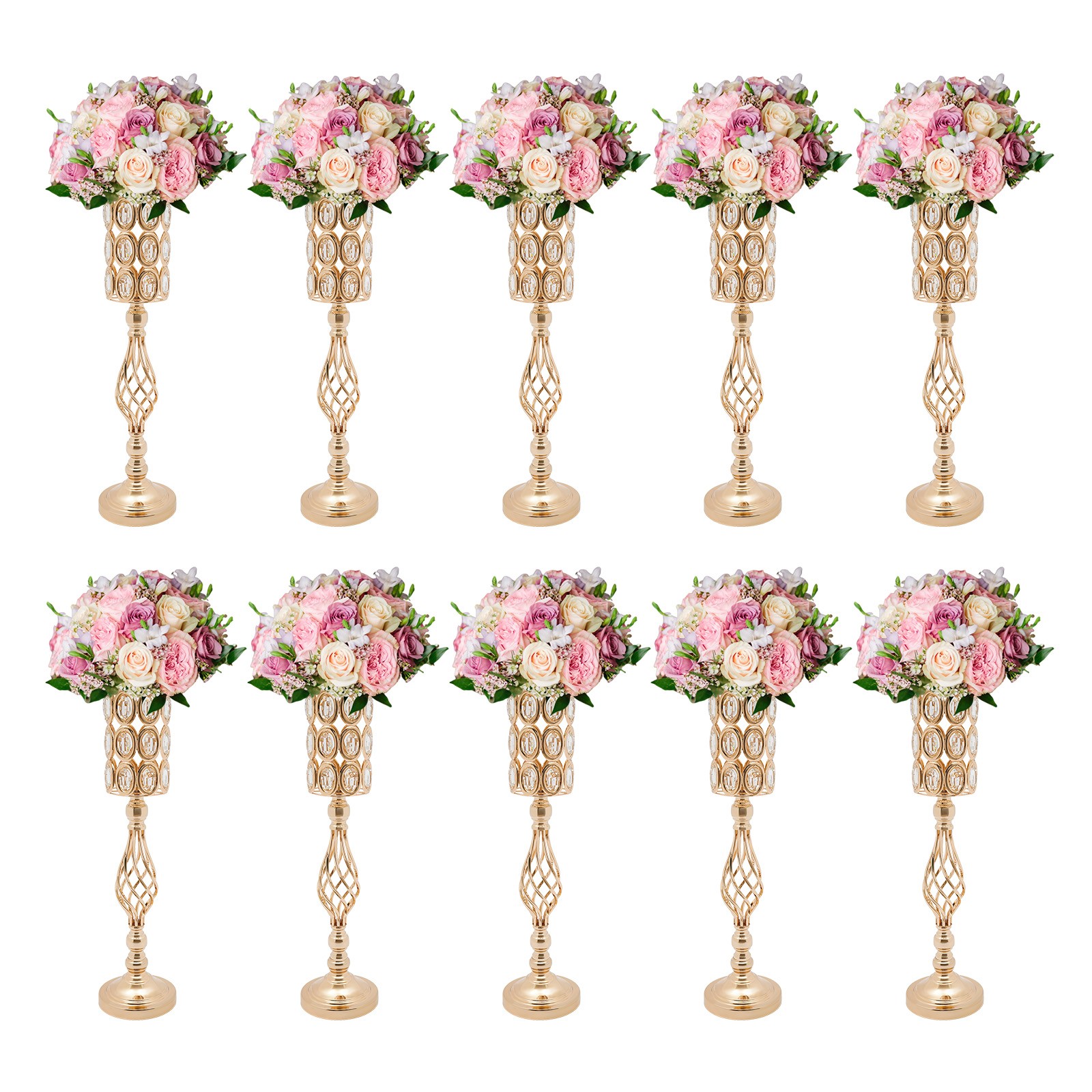 Wedding Flower Vases, 10Pcs Flower Vases for Centerpieces for Tables