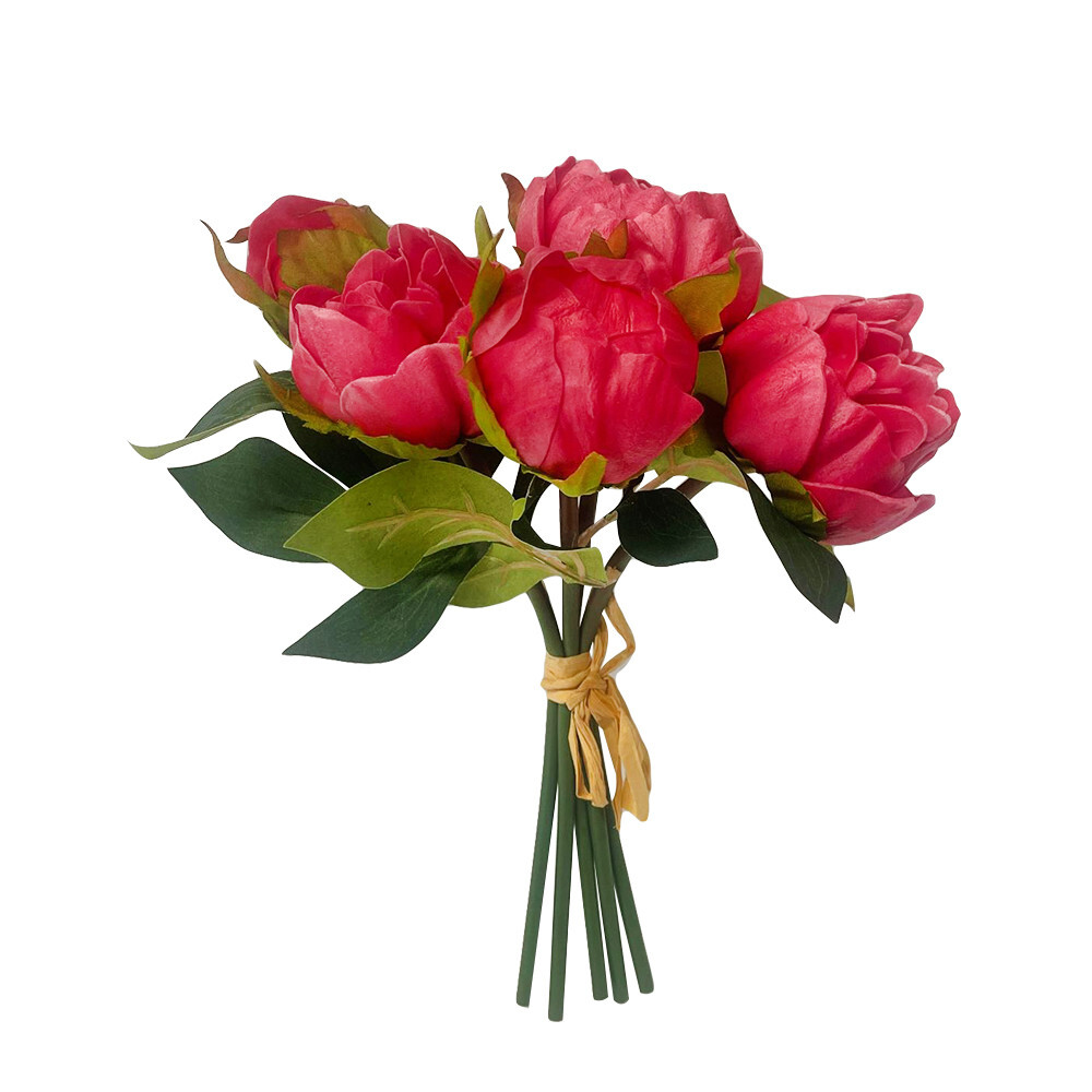 10” Real Touch Peony Bundle Artificial Foam Flower Bouquets Silk Floral