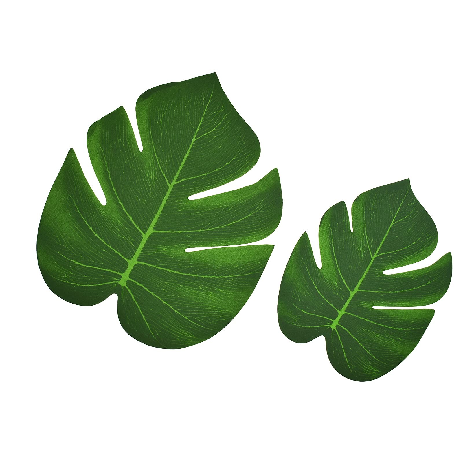 30 PCS Tropical Artificial Palm Leaves Monstera Party Decoration