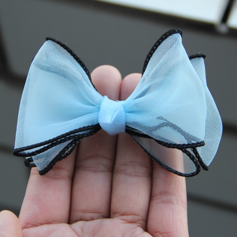 8.5cm Yarn Bows Organza Ribbon Bow Flowers for Bouquet Gift Wrapping Handwork