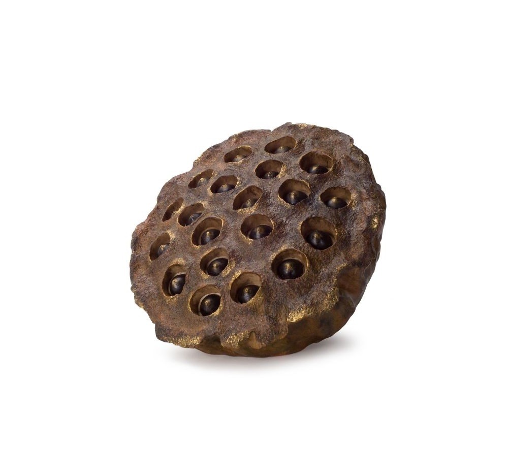 Melrose 11.5″ Brown Lotus Flower Inspired Seed Pods Wall or Table Decor