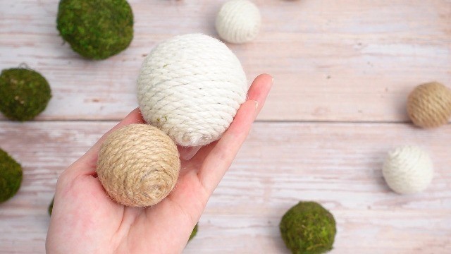 Decorative Balls 36 Pack Twine Moss 4 Sizes Vase Filler Centerpiece Wedding