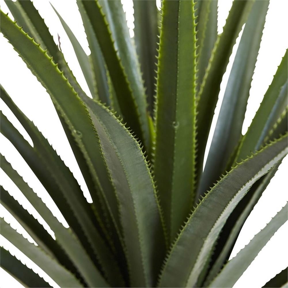 Pemberly Row 48″ Spiked Agave Plant with 361 Leaves in Green/Black