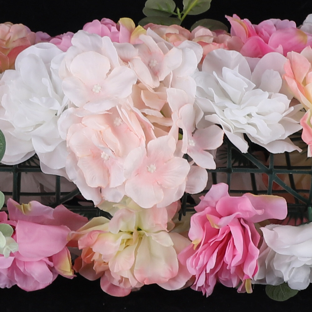 12Pcs Flower Wall Panels Artificial Flower Panels Fake Flower Wall Decoration