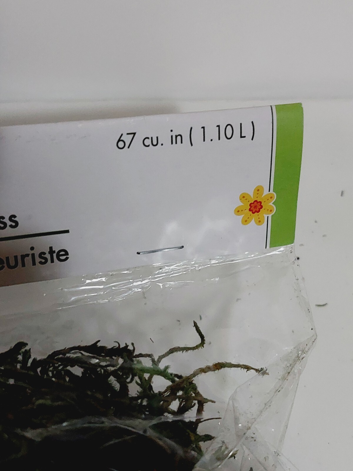 Lot of 2 Floral Garden Floral Moss 1.10 L Flower Arrangements Dioramas Village
