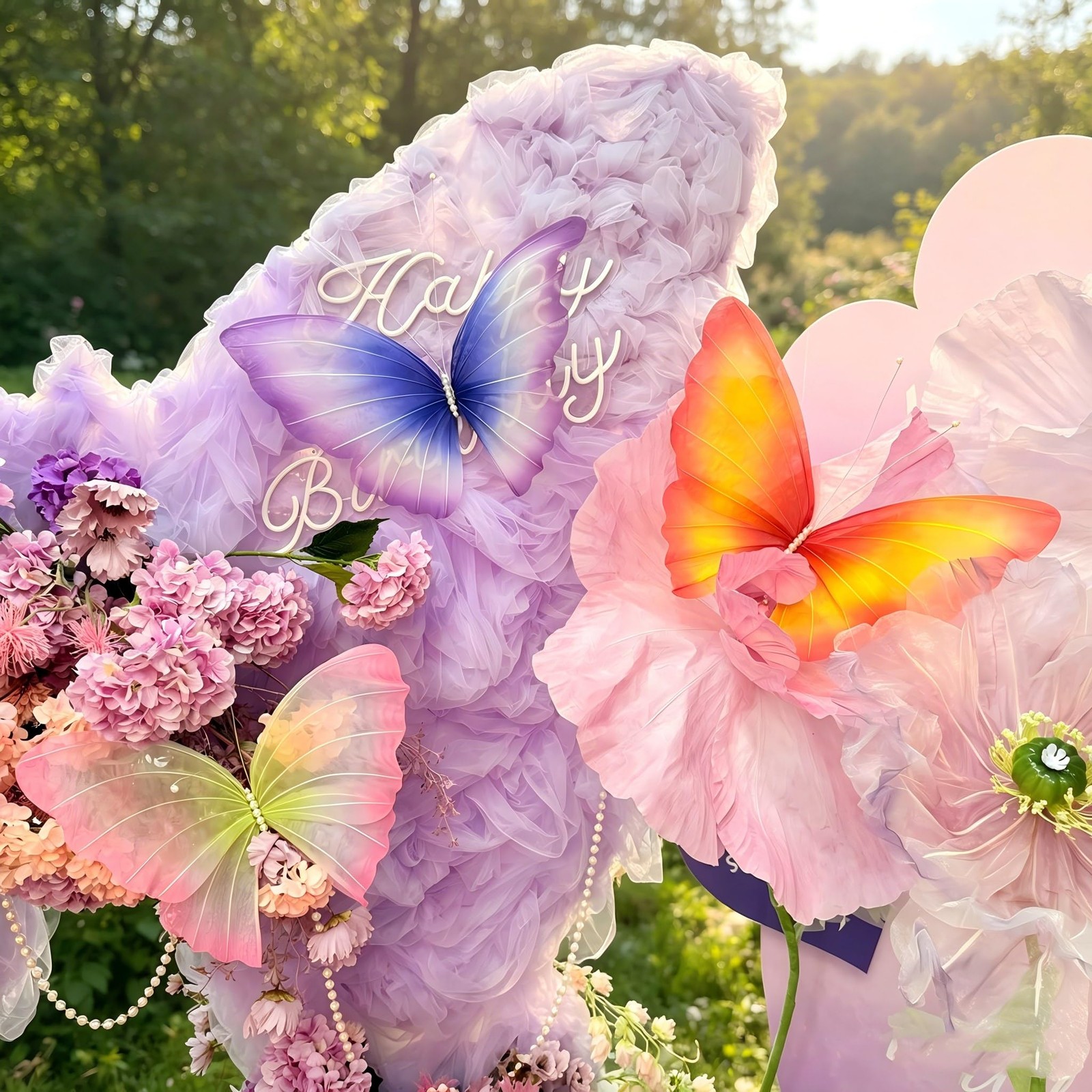 3Pcs Silk Butterfly Decorations,19.6″ Large Butterfly Wall Decor,Mariposas Gr…