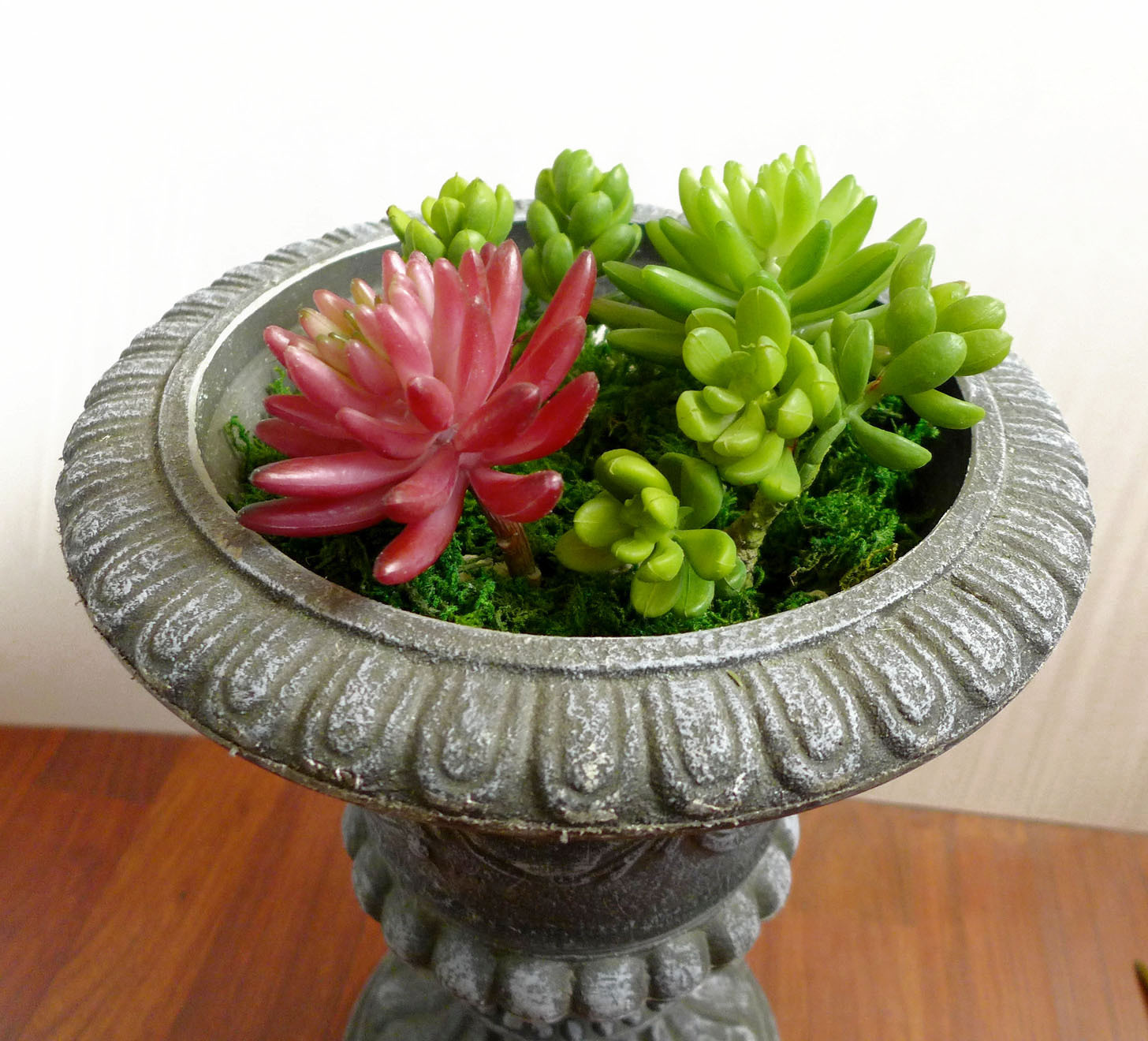 Artificial Succulents Yacon Finger Lotus Plants Set of 4