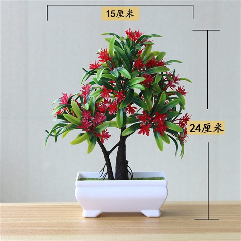 Bonsai Flower Simulation Plant Home Decorative Small Tree Straw Ball Creative