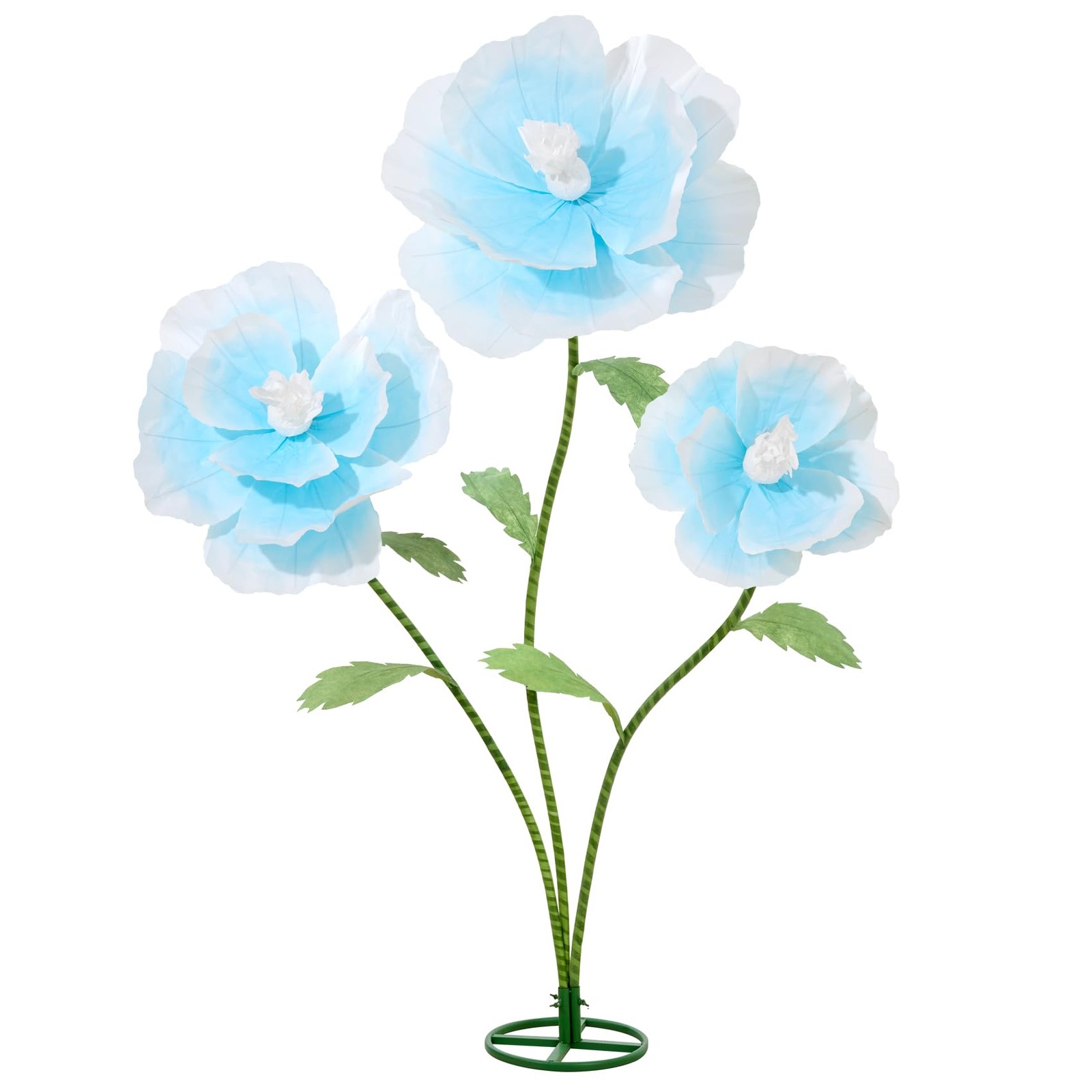 5.6 Ft Giant Flowers with Stand 3Pcs Large Artificial Flower for Wedding Deco…