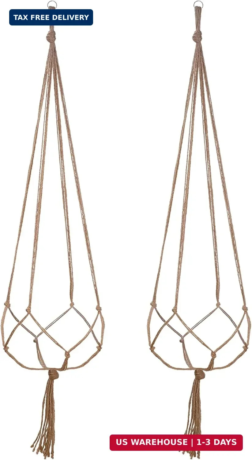 EBOOT 2 Pack 48 Inch Large Macrame Plant Hanger Rope to Hang Flower Pot Plant Ho
