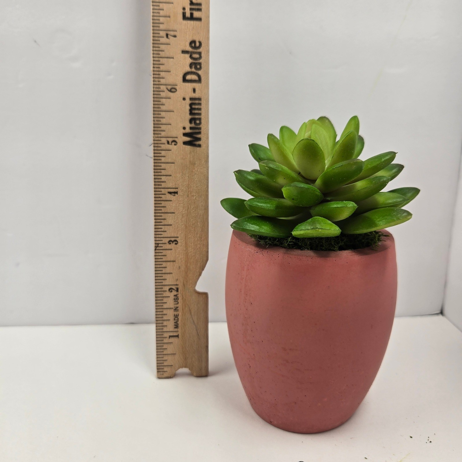 Handmade Faux Succulent in Clay Pot Mini Plant Decor Gift Home Office