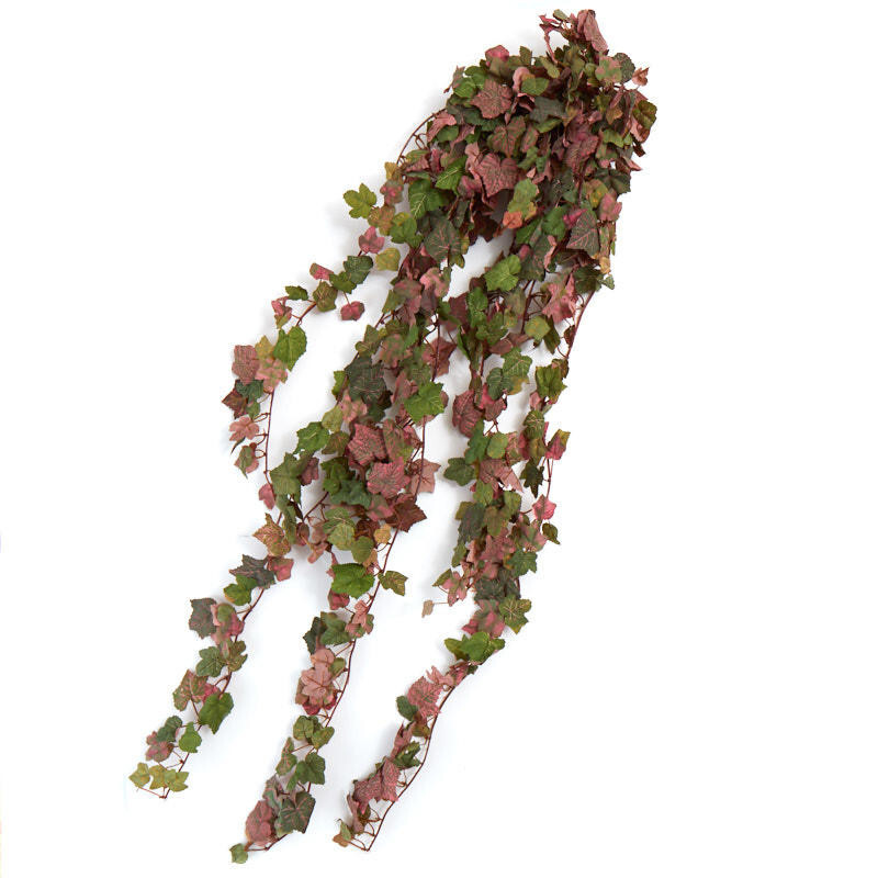 Set of 4 Colorful Draping Artificial Grape Leaf 38″ Bushes