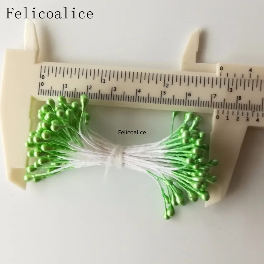 Multicolor 3mm 500pcs Artificial Sugar Flower Stamen For Craft Home Wedding