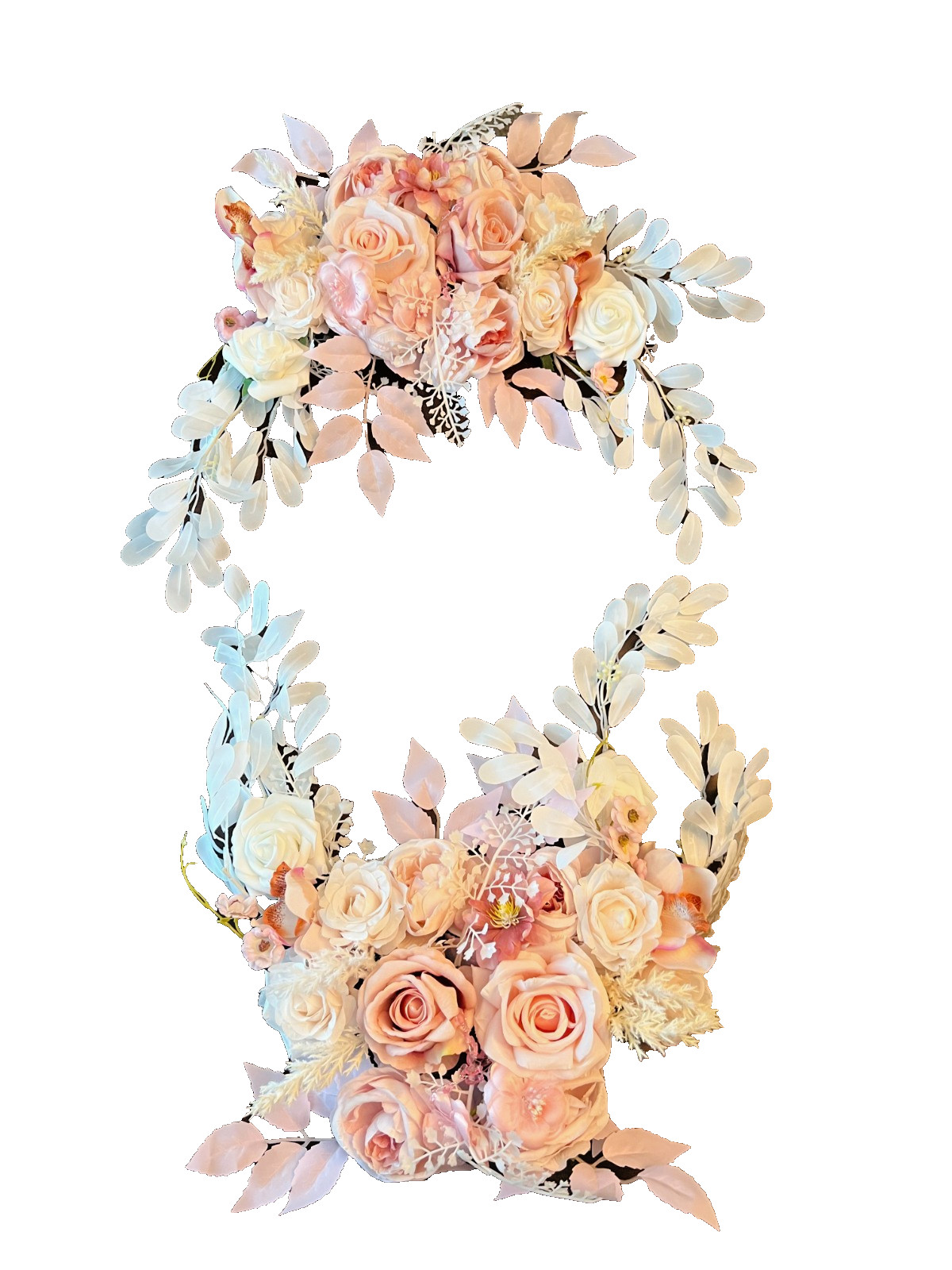 Lisuun Handmade Flowers for Weddings, Pink With Feathers, Brand New in Open Box